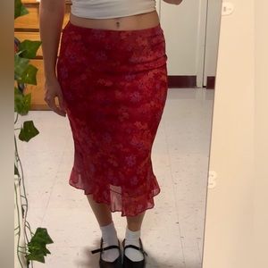 FLORAL MIDI SKIRT/MINI DRESS